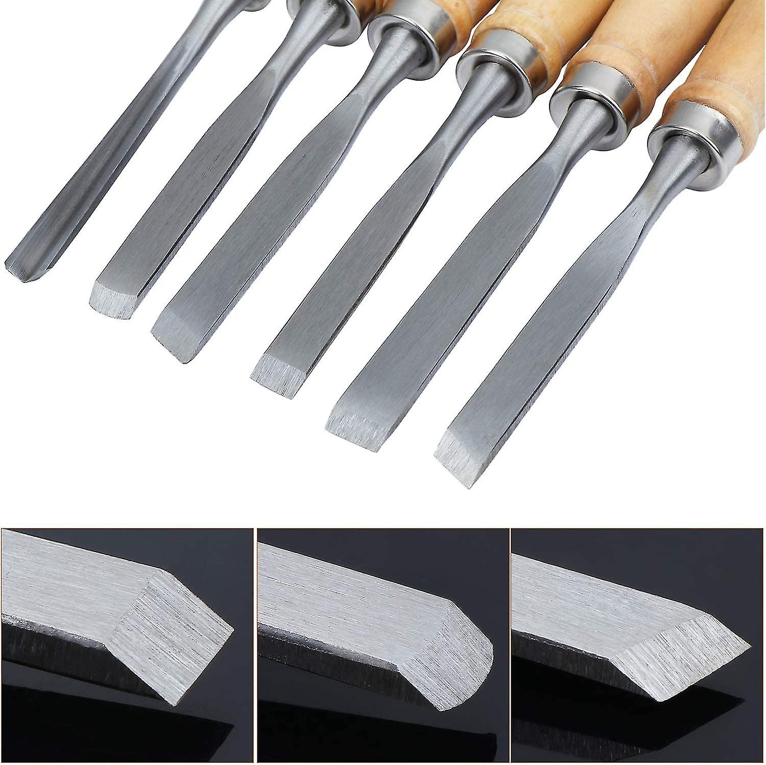 12 Piece Carpentry Carving Knife Kit， Wood Chisels， Ideal For Clay Woodworking Beginners.