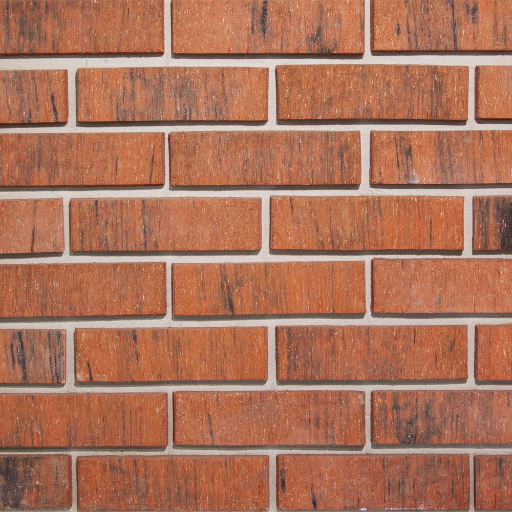 Z-BRICK 8 in. x 2.25 in. x 0.44 in. Concrete Americana Classic Red Thin Brick Veneer ZC015205
