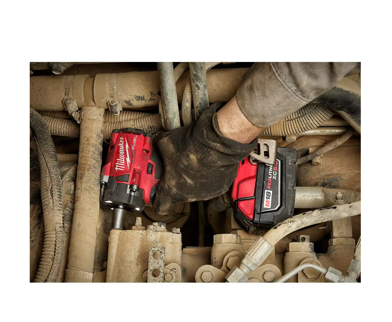 Milwaukee 2962-20-2854-20 M18 FUEL Gen-2 18V Lithium-Ion Brushless Cordless Mid Torque 1/2 in. Impact Wrench and 3/8 in. Wrench w/Friction Ring