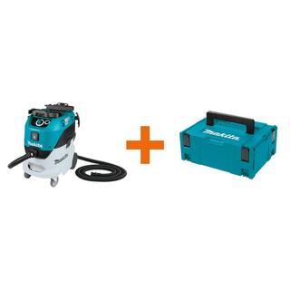 Makita 11 Gal. WetDry HEPA Filter Dust ExtractorVacuum with bonus 15.5 in. Medium Interlocking Tool Box VC4210L197211-7