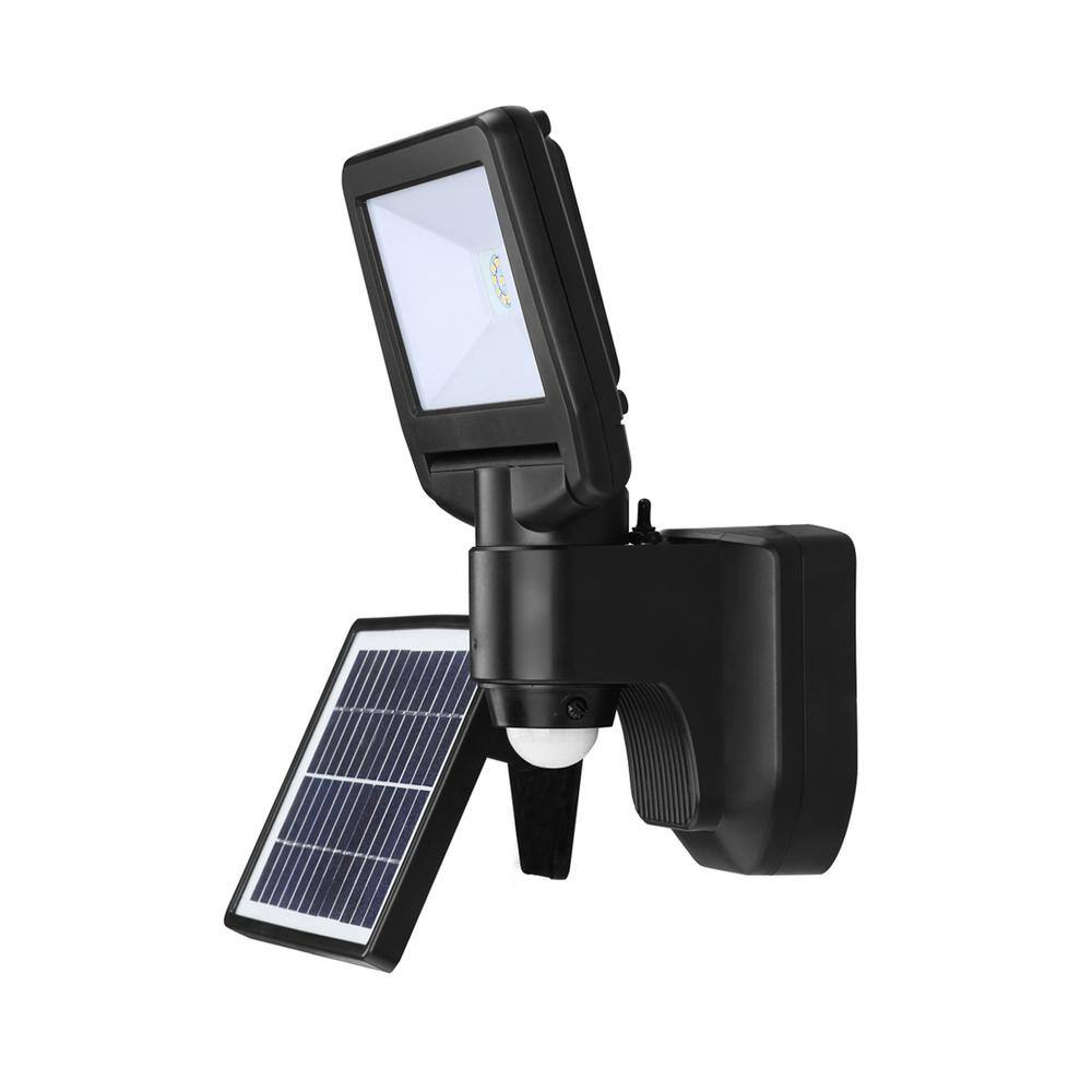 Link2Home 900 Lumen Motion Activated Solar Security Light - Integrated LED Flood Light Waterproof Dusk to Dawn Photocell Sensor EM-SL700B