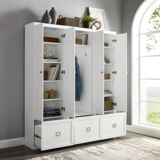 CROSLEY FURNITURE Harper 3-Piece White Entryway Set KF31012WH