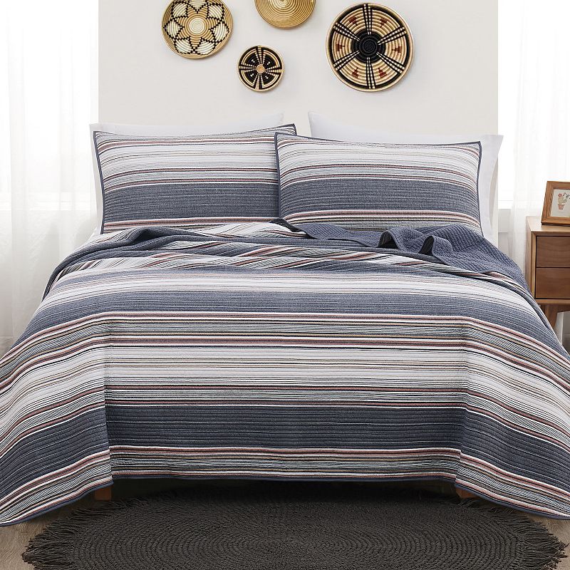 Brooklyn Loom Hudson Stripe Yarn Dye Quilt Set with Shams