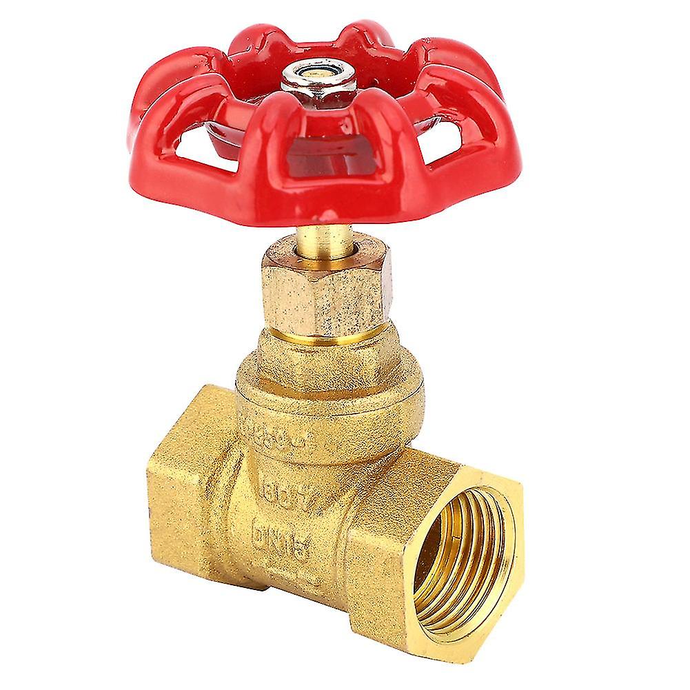 Dn15 G1/2in Brass Globe Shut-off Valve Female Thread Two Seals Stop Valve For Water Gas