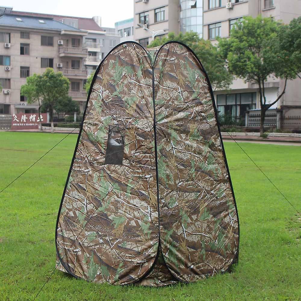 Portable Privacy Shower Toilet Tent Camping Pop Up Tent Camouflage Changing Tent No.224555