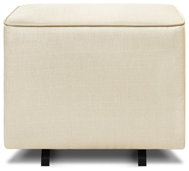 Davinci Universal Gliding Ottoman in Natural Oat   Transitional   Footstools And Ottomans   by Homesquare  Houzz