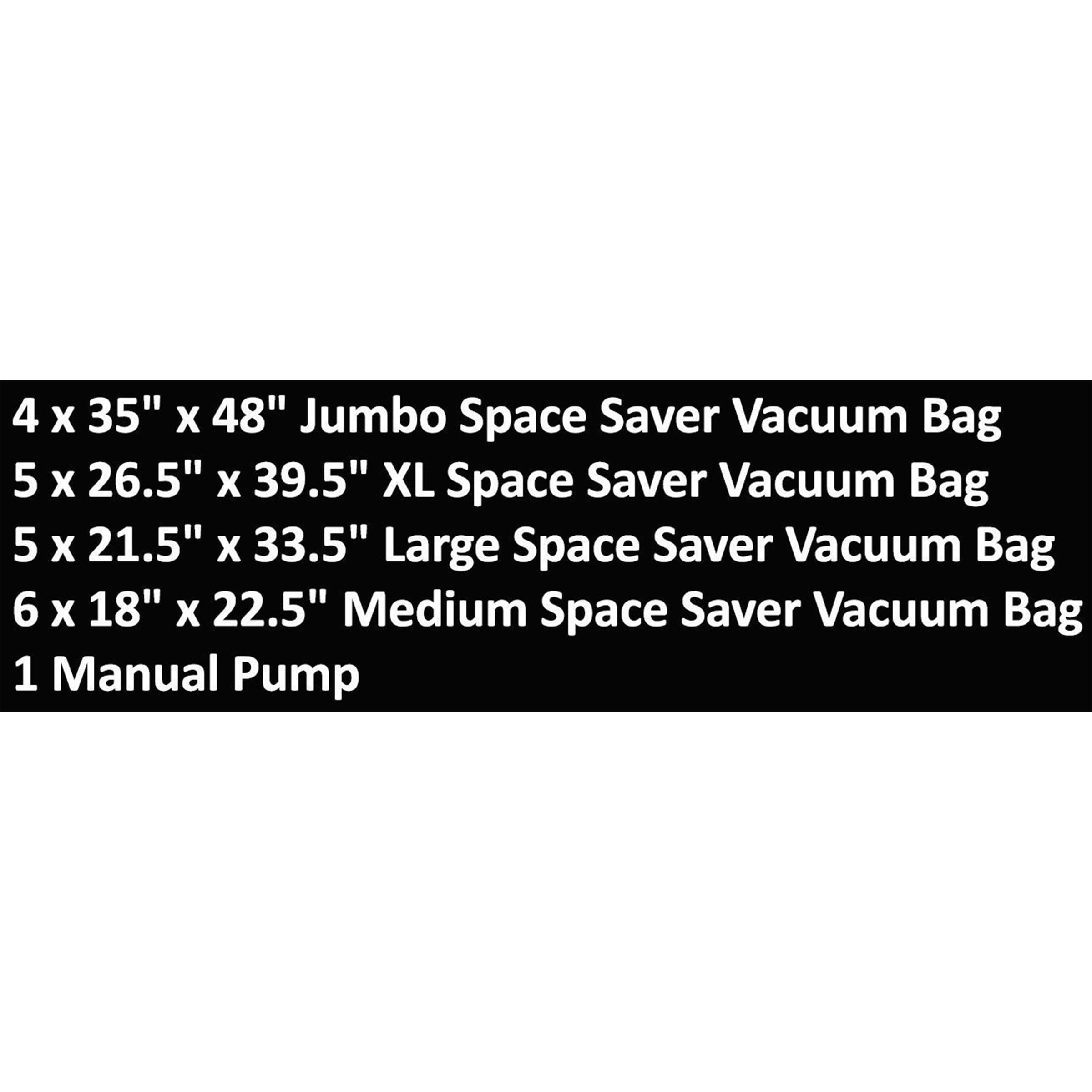 Vacuum Storage Bags-Space Saving Air Tight Compression-Shrink Down Closet Clutter, Store and Organize Clothes, Linens, Seasonal Items by Everyday Home (Available in 10, 15, 20, Or 25 Ct.)