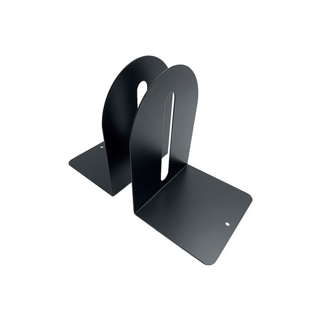 Huron 5 5 Steel Bookends Black Pair Hasz0089