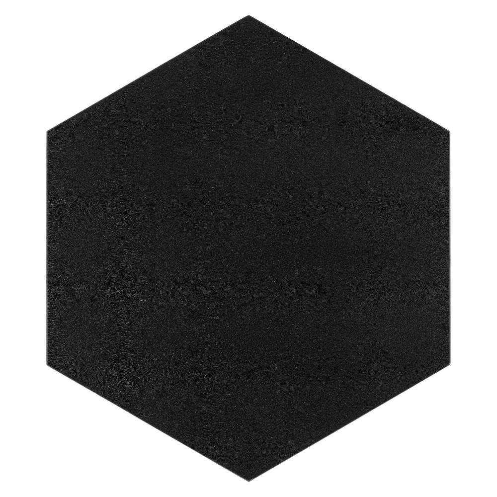 Lucida Surfaces BaseCore HEX Black 12 MIL x 5.75 in. W Waterproof Peel and Stick Vinyl Plank Flooring (21.5sqftcase) BC-933H