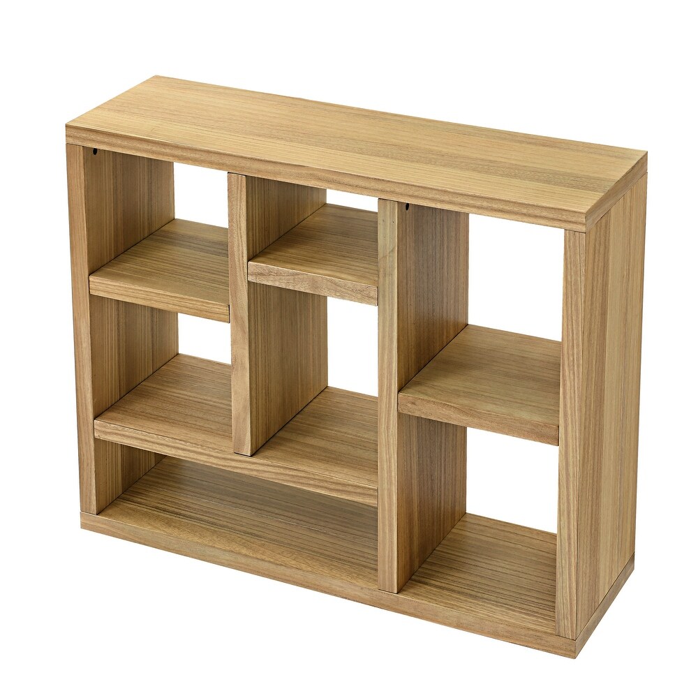 Freestanding Display Storage Cabinet with 7 Cube Storage Spaces