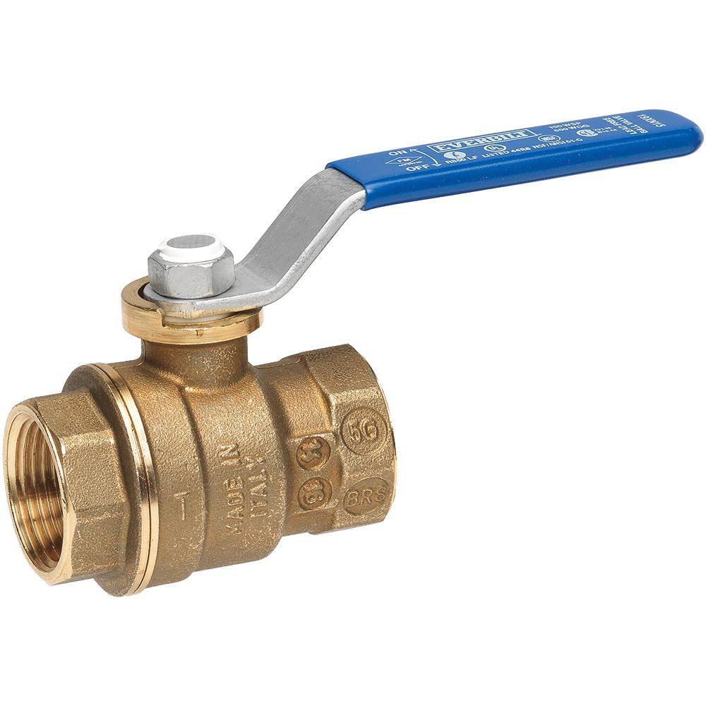 Everbilt 2 in. FIP x 2 in. FIP Full Port Lead Free Brass Ball Valve 116-2-2-EB