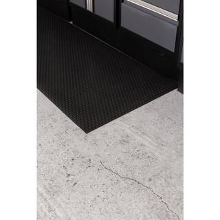 G-Floor Small Coin 27 in. W x 96 in. L Midnight Black Commercial Grade Vinyl Performance Garage Flooring Runner WGRUN65SC2796MB