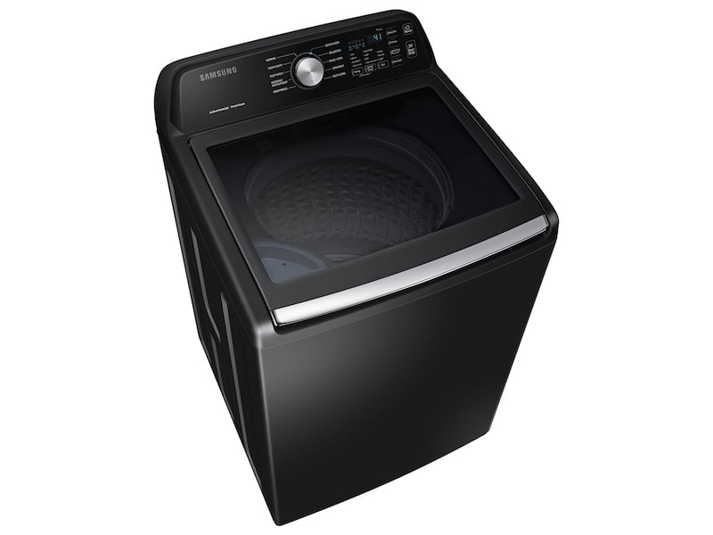 Samsung WA45T3400AV 4.5 Cu. Ft. Capacity Top Load Washer With Active Waterjet In Black Stainless Steel