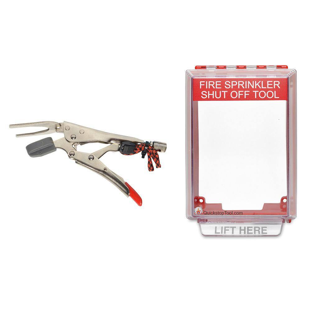 QUICKSTOP Fire Sprinkler Shut-Off Tool + Wall Mount Kit Q-TC