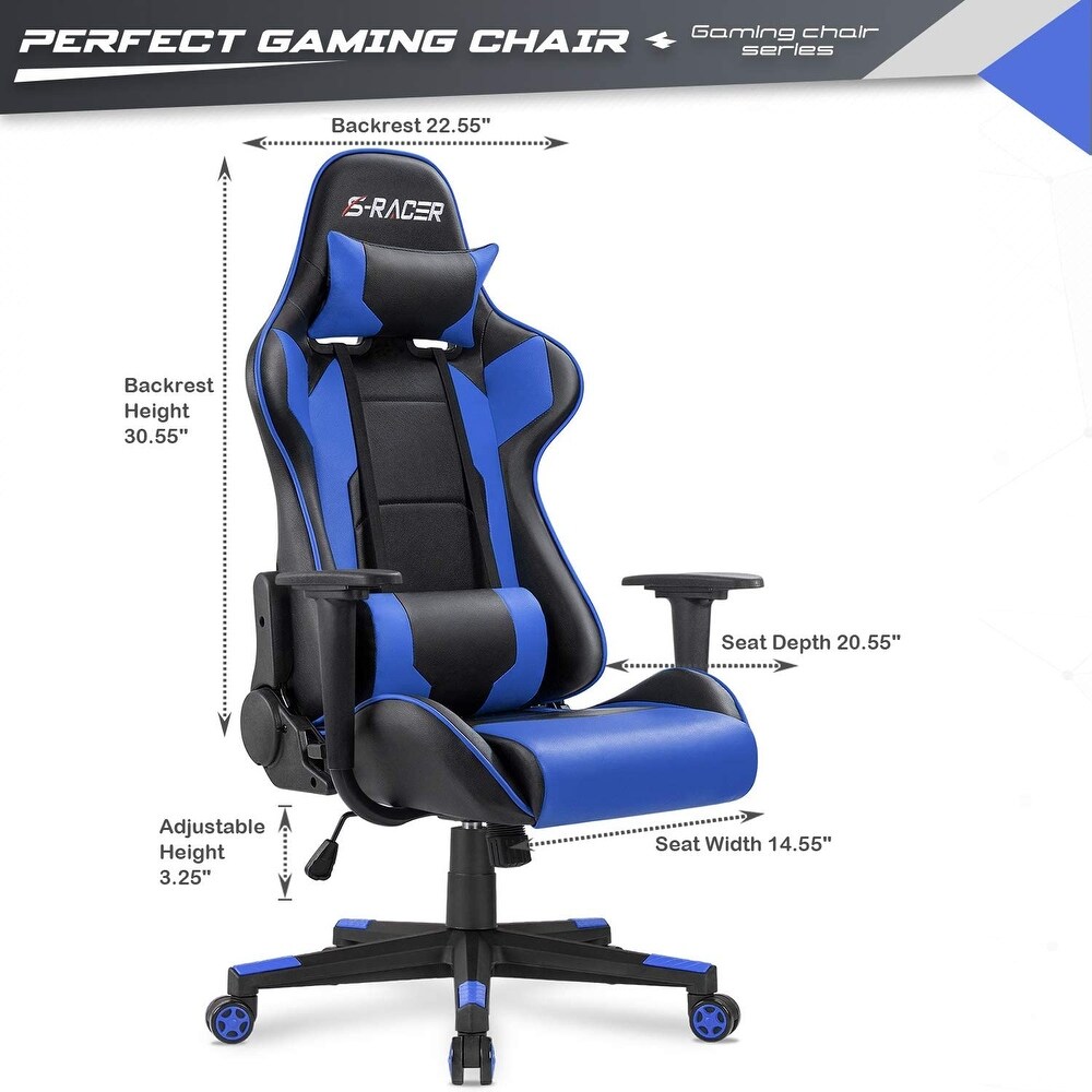 Furniwell Gaming Chair Computer Office Chair Ergonomic Desk Chair