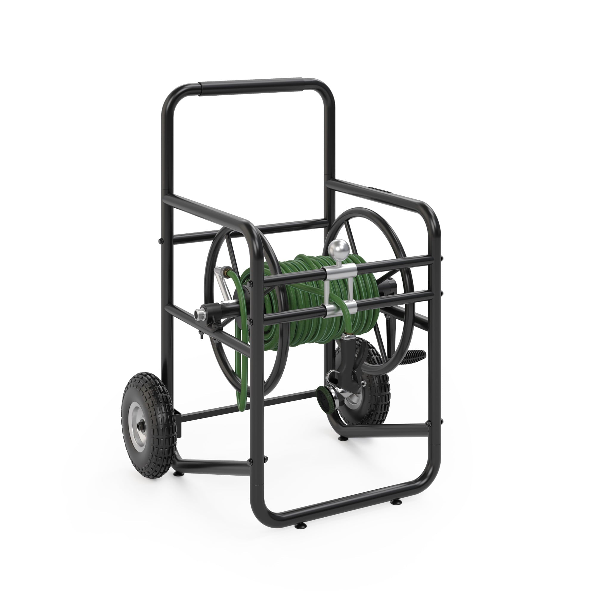 Suncast Professional Hose Reel Cart 200 ft.， Black