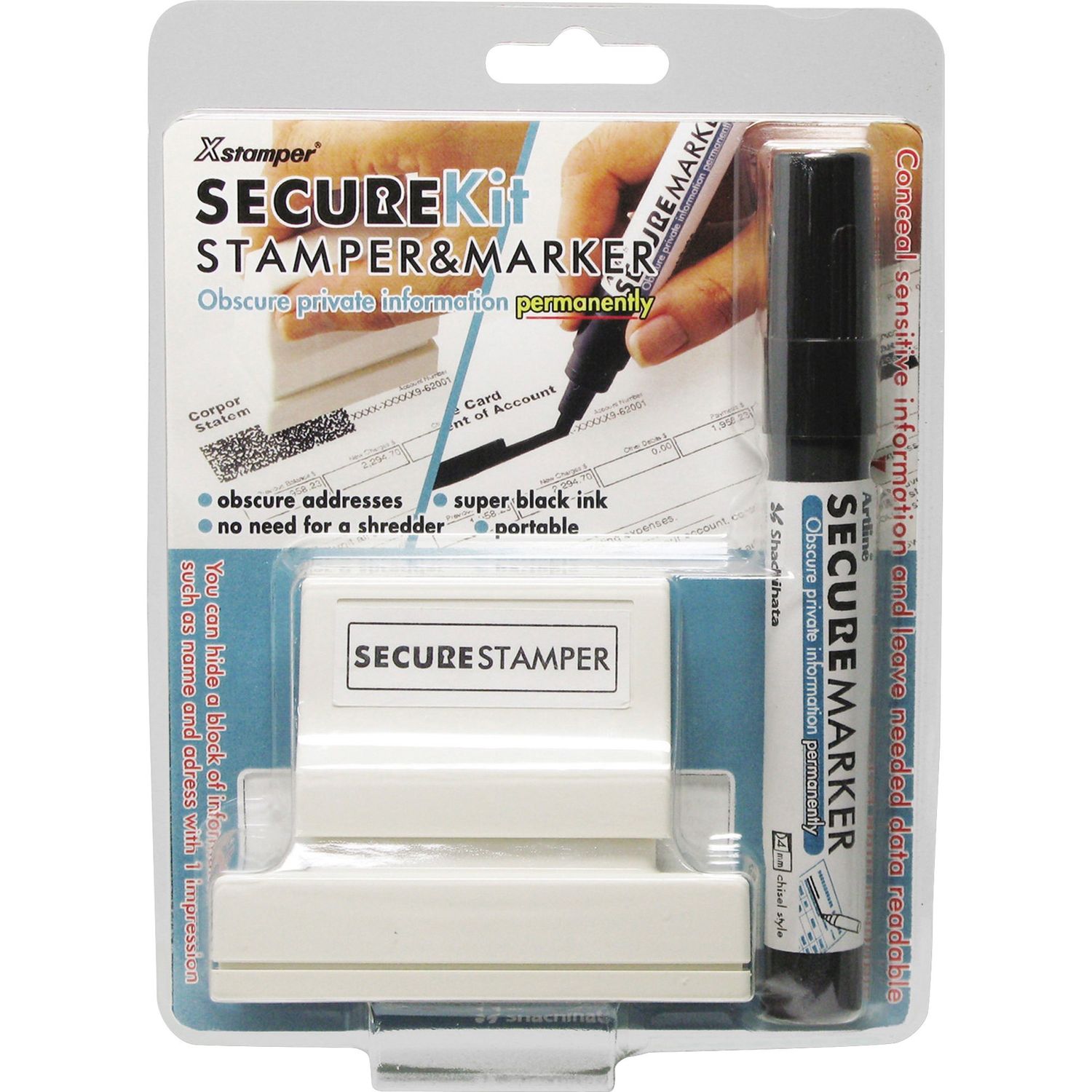 Secure Privacy Stamp Kit by Shachihata， Inc XST35303