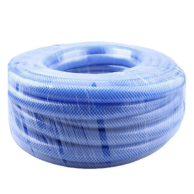 Flexible PVC Clear/Transparent Pipe PVC Fiber Braided Reinforced Water Hose Tube