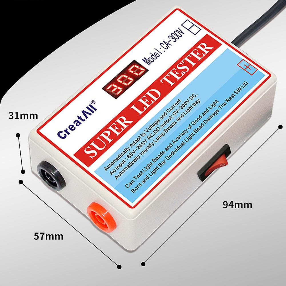 Ca-300v Portable Led Lamp Beads Light Bar Tv Backlight Tester Led Strips Beads Lamp Board Test Tool Capacitance Diode Voltage Testing With Switch No.1