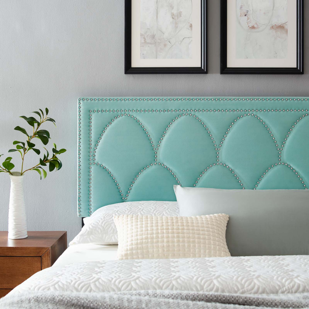 Greta Performance Velvet Twin Headboard   Contemporary   Headboards   by Modway  Houzz