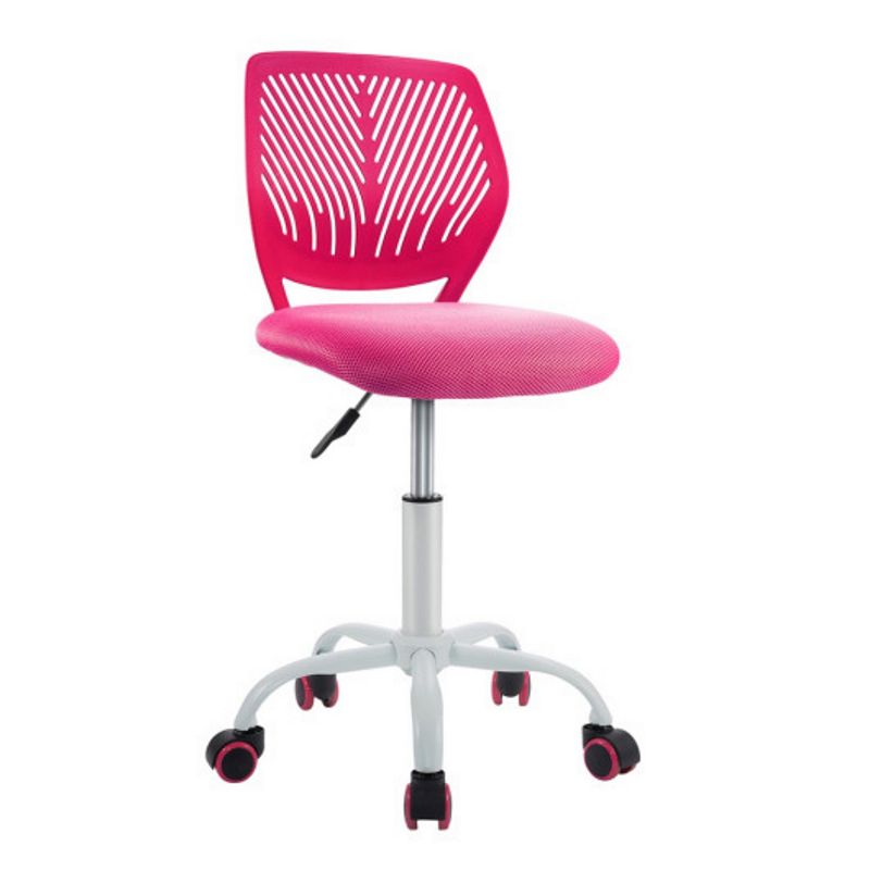 Adjustable Office Task Desk Armless Chair