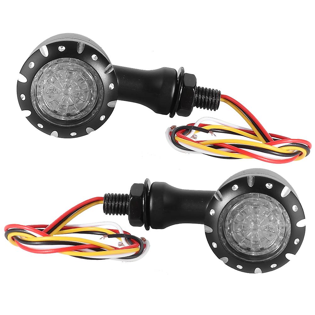 Motorcycle Retro Steering Flashing Led Turn Signals Light Indicator Lamp