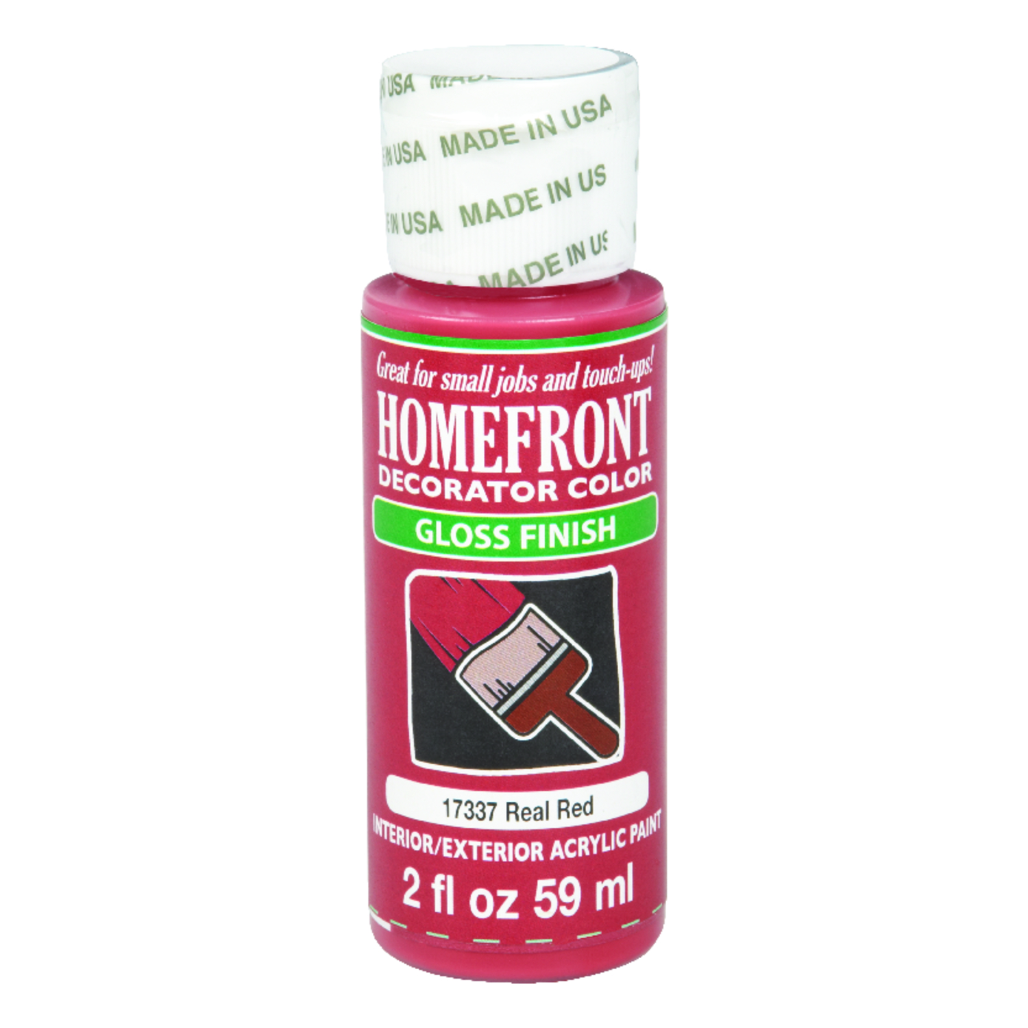 Homefront Gloss Real Red Hobby Paint 2 oz