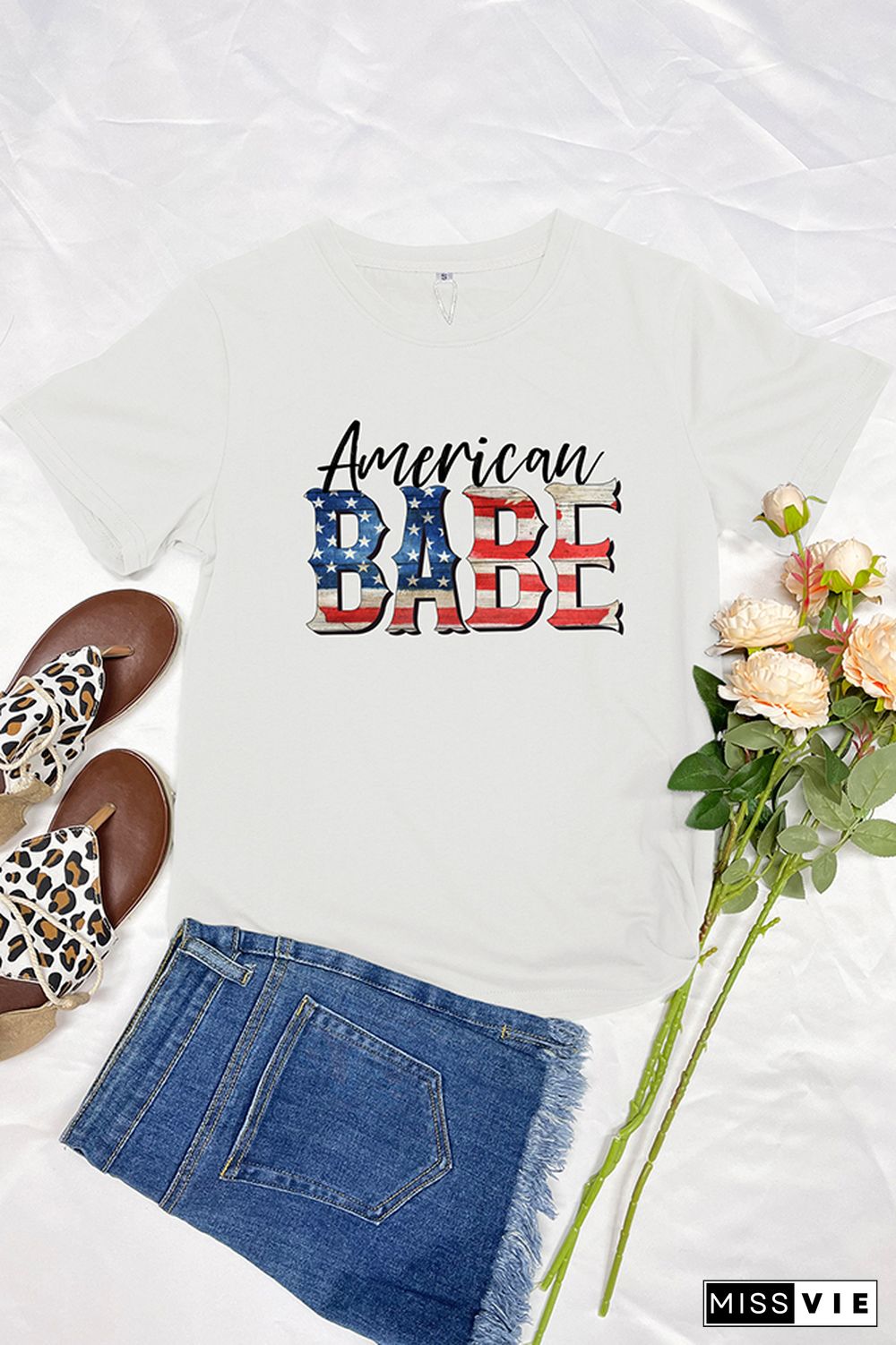 American Babe Graphic Tee Wholesale