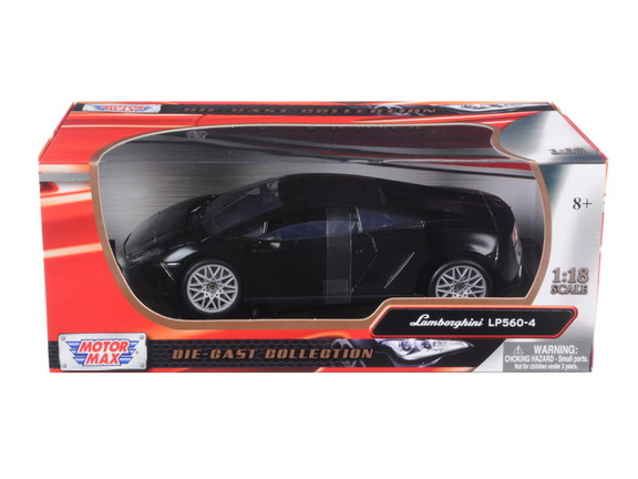 Motormax Lamborghini LP 560 4 Black 1/18 Diecast C...