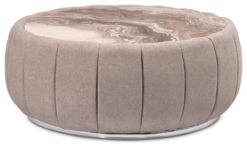 Lucca Cocktail Table Tan Nougat   Contemporary   Coffee Tables   by Michael Amini  Houzz