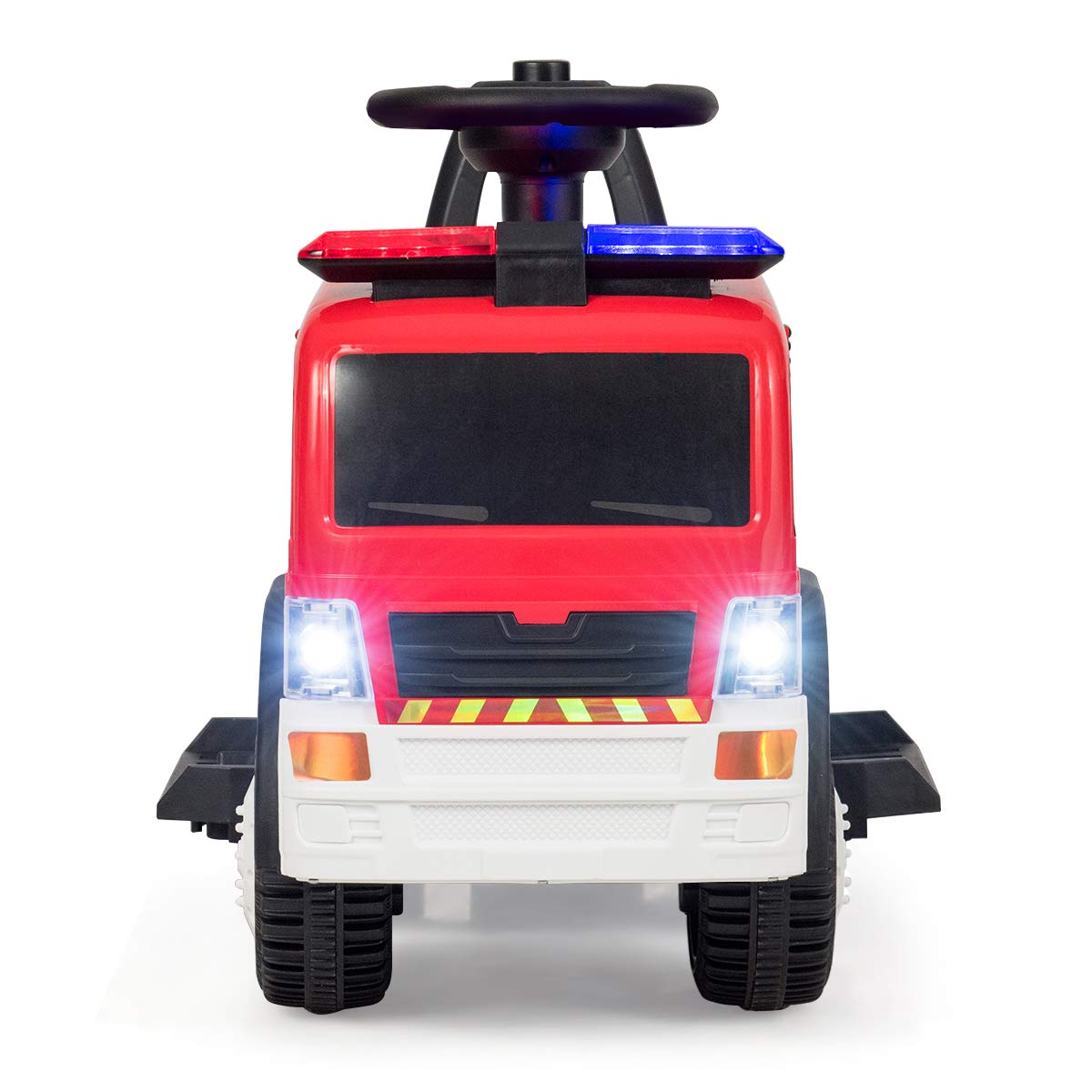 Kids Ride On Fire Truck, 6V Battery Powered Electric Vehicle