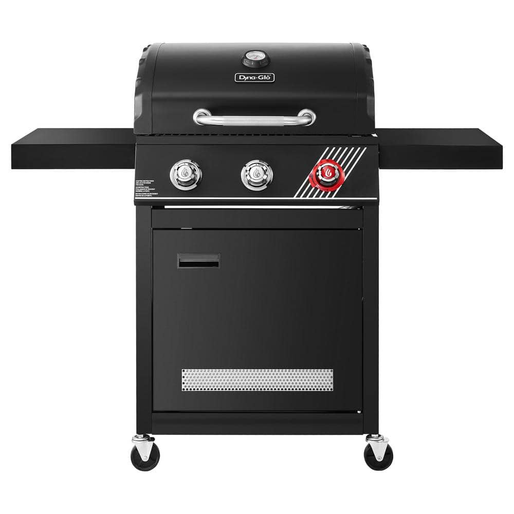 Dyna-Glo 3-Burner Propane Gas Grill in Matte Black with TriVantage Multifunctional Cooking System DGH373CRP-D