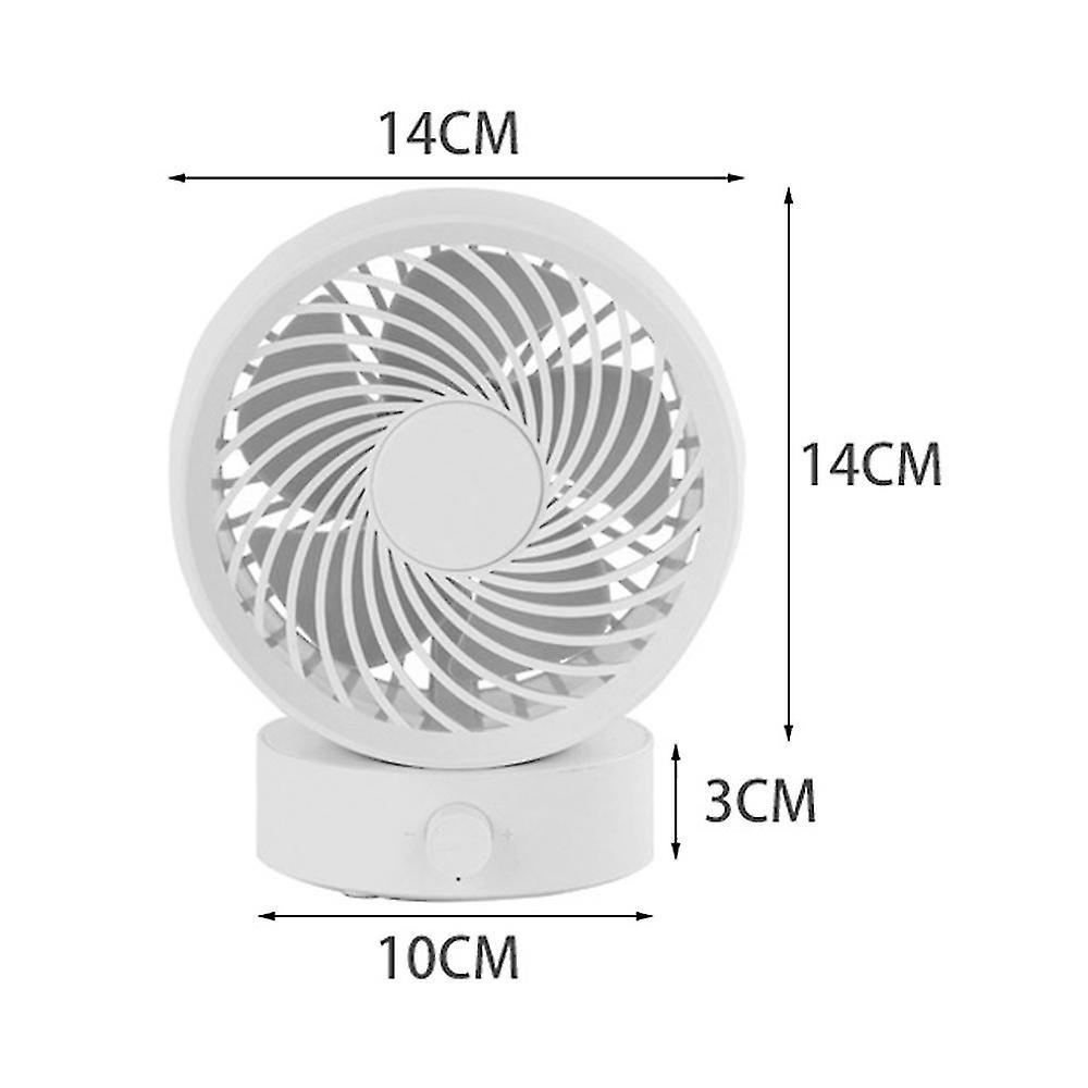 Battery Operated Fan， Usb Fan Small Desk Quiet Rechargeable Portable