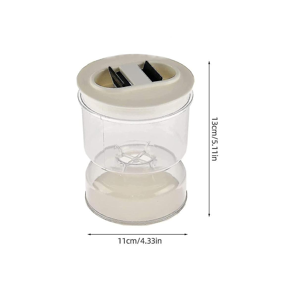 3pcs Jar Dry And Wet Dispenser And Olives Hourglass Jar Container Kitchen Separator Organizer