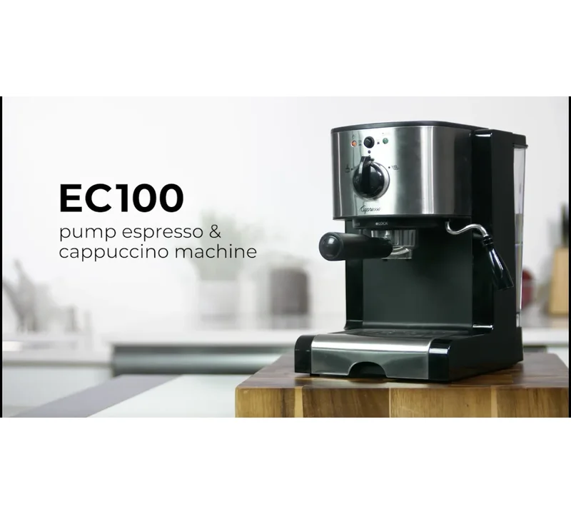 Capresso 116.04 Pump Espresso and Cappuccino Machine EC100， Black and Stainless