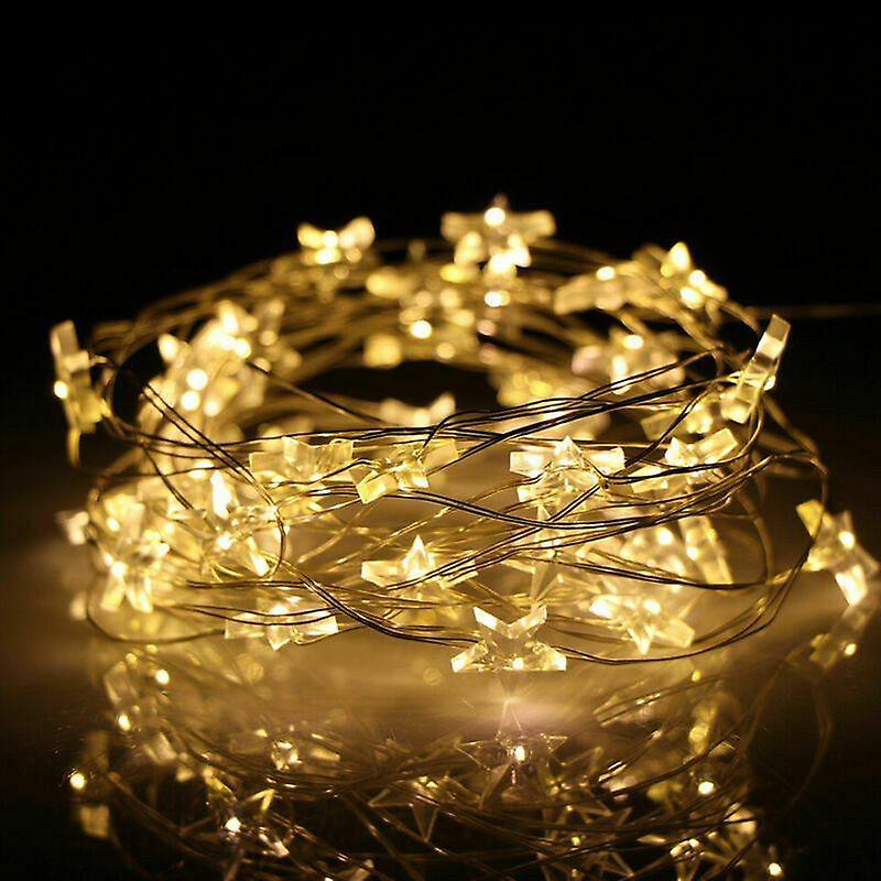 Battery Star 20/30/50 LED String Party Lights Indoor Battery Operated Wire Fairy