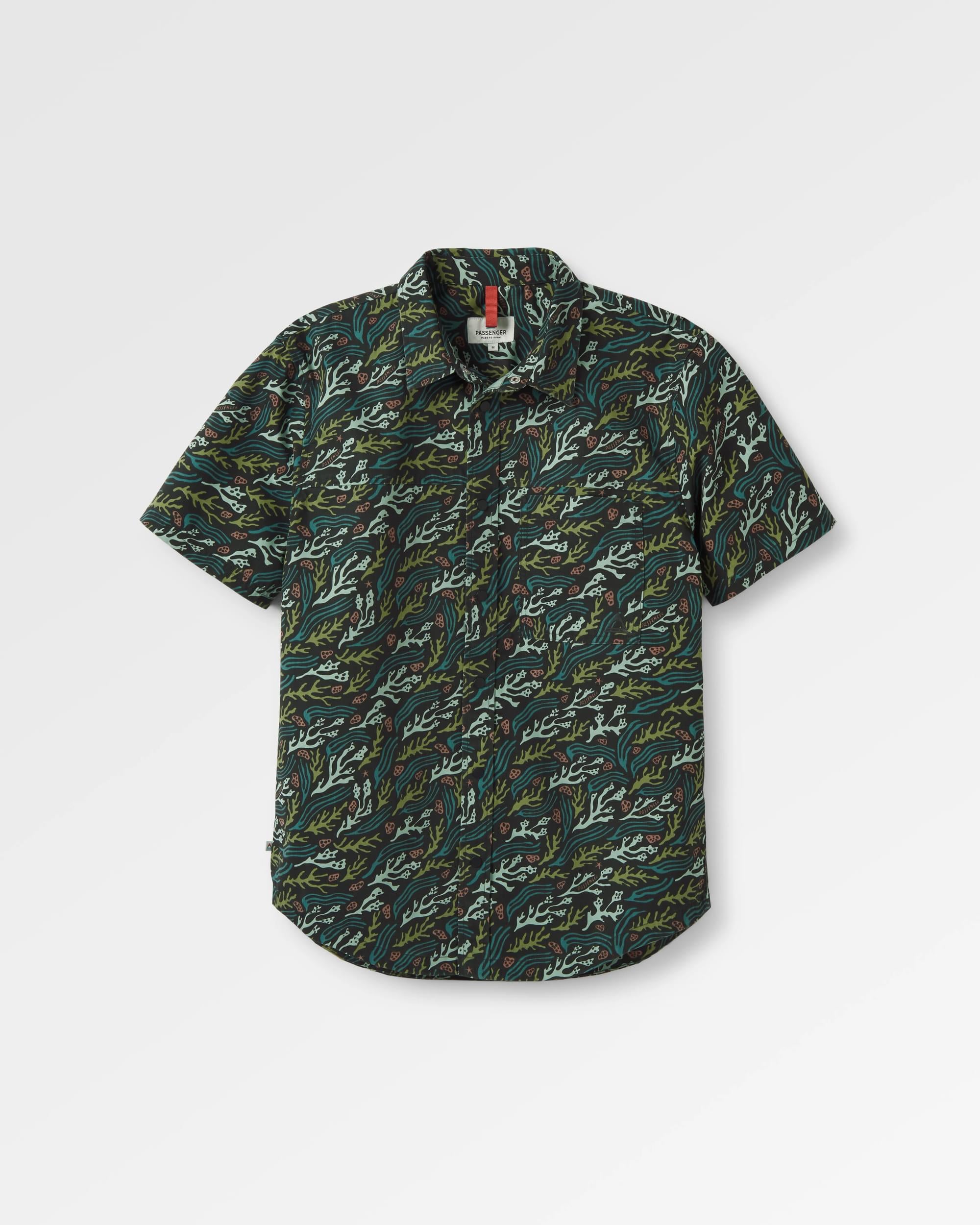 Way Ripstop Short Sleeve Shirt - Ocean Current Black