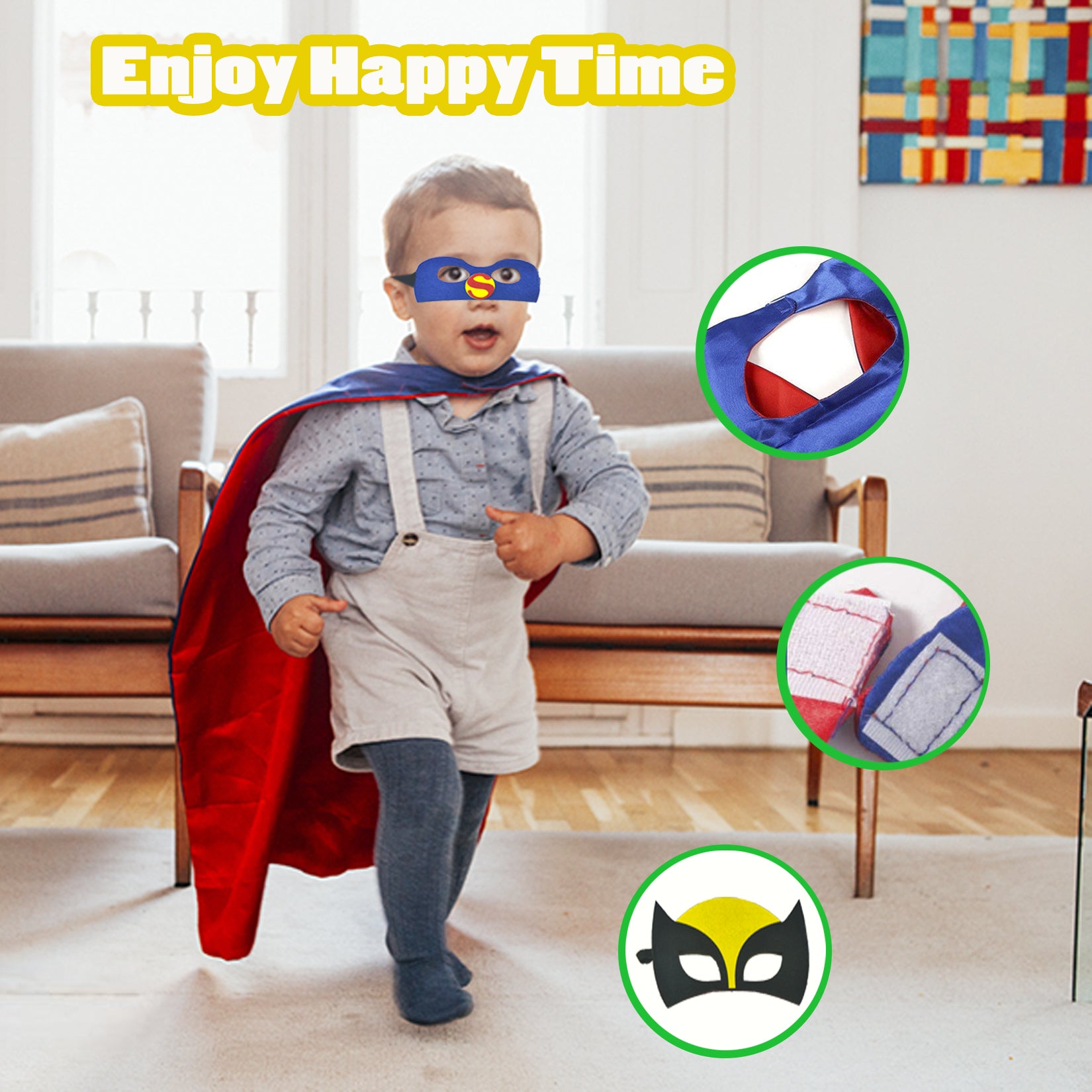 Superhero Capes with Masks Toys for 3-10 Year Old Boys Costumes Pretend Kids Dress Up Party Favors Gifts for 4 5 6 7 8 Year Old Boy Girls Birthday Easter Gifts