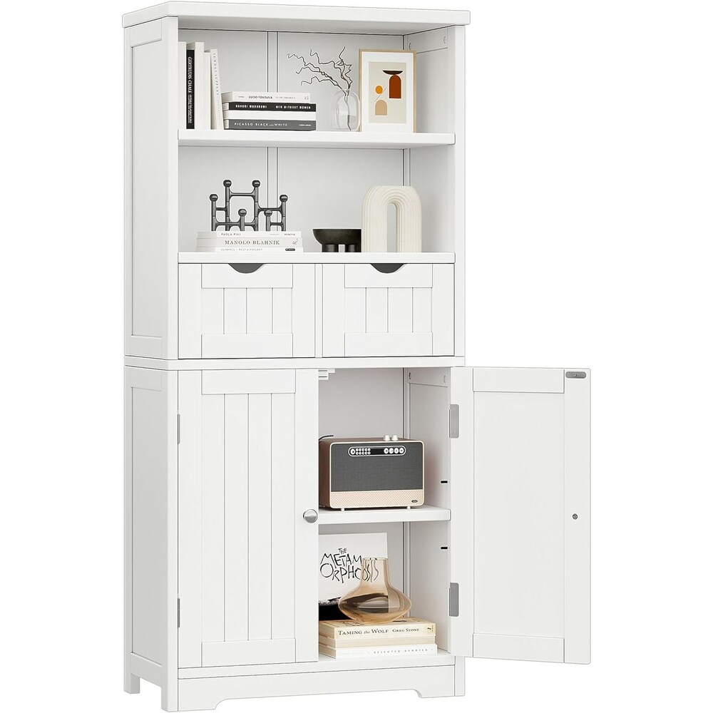 Bathroom Cabinet  Kitchen Pantry Cabinet White