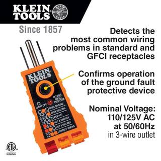 Klein Tools Non-Contact Voltage and GFCI Receptacle Test Kit NCVT1PKIT