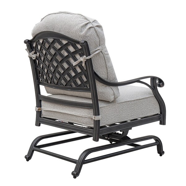 Ventura Cast Aluminum Club Motion Chair with Cushion (Set of 2)