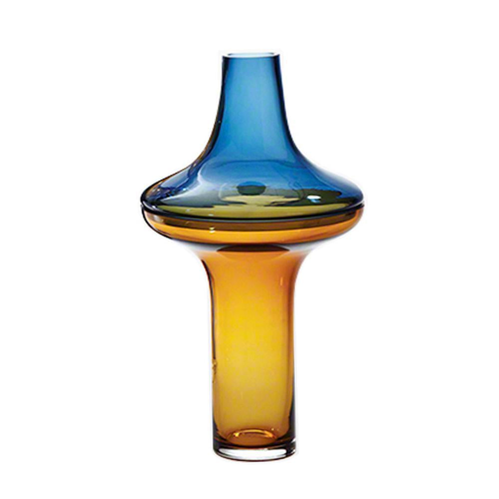 Amber & Blue Glass Vase FL-Zs254C