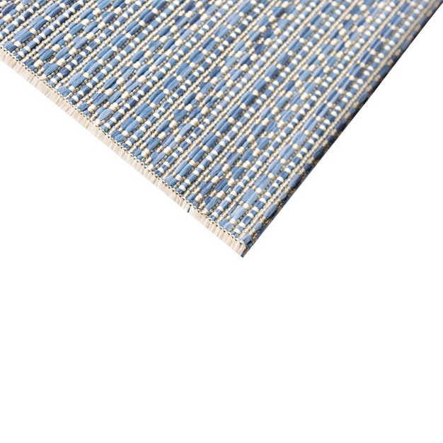 Drum Weave Outdoor Rug Blue