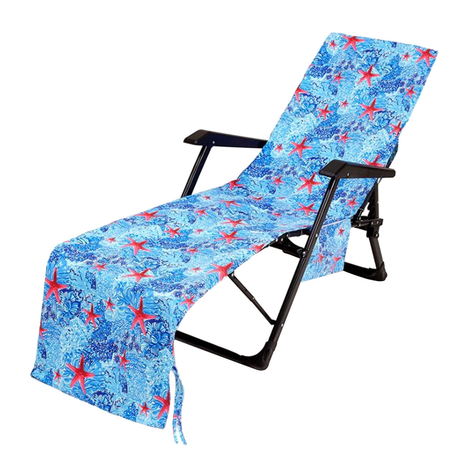 Baofu Beach Chair Cover Printed Beach Towel Polyester Cotton Lounge Chair Towel for Home