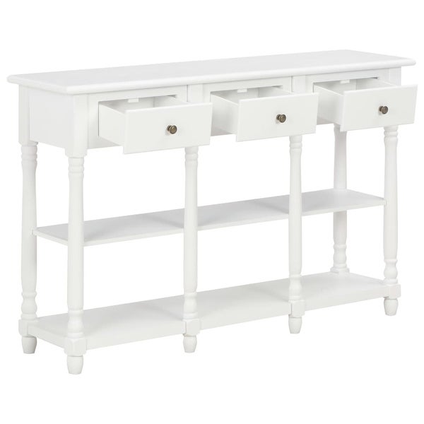 vidaXL Console Table White 47.2