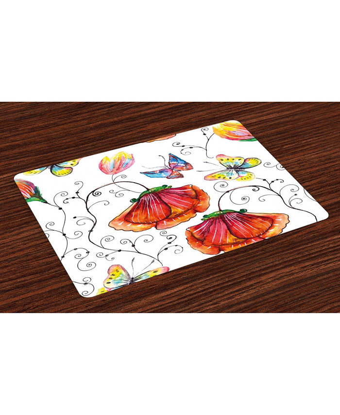 Ambesonne Nature Place Mats Set of 4