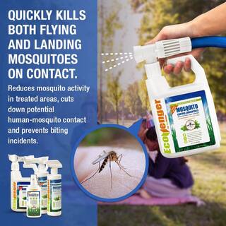 ECOVENGER Mosquito Hose Spray Concentrate by EcoRaider 32OZ Triple-Action Pleasant Scent Plant-Based ChildPet Safe EB1RM90032