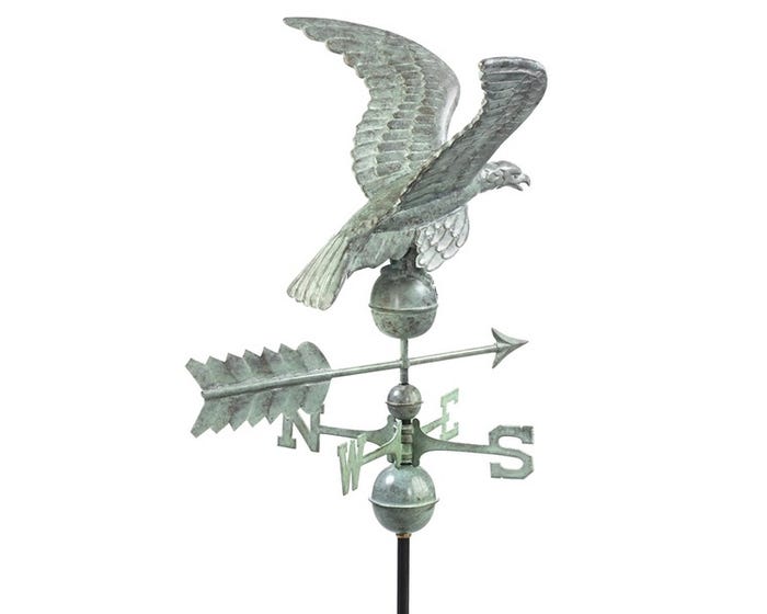 Good Directions Smithsonian Eagle Weathervane Blue Verde 955V1