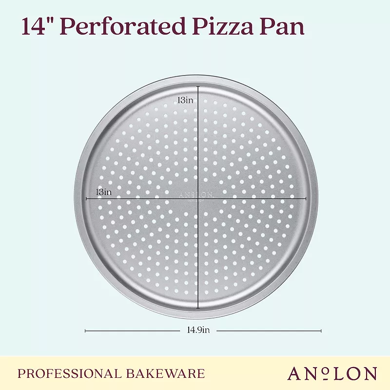 Anolon Pro-Bake Bakeware Aluminized Steel Perforated Pizza Pan