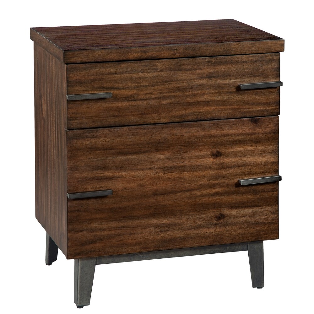 Hekman Furniture Monterey Point Acacia Wood Two drawer Filing Cabinet